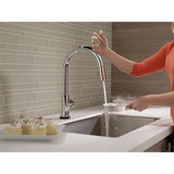 Delta Trinsic Touch2O Single-Handle Pull-Down Kitchen Faucet, Deck Mount, Chrome, 16.19 in Height