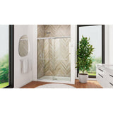 Charisma 36 in. x 60 in. x 78.75 in. Semi-Frameless Sliding Shower Door in Chrome with Center Drain White Acrylic Base