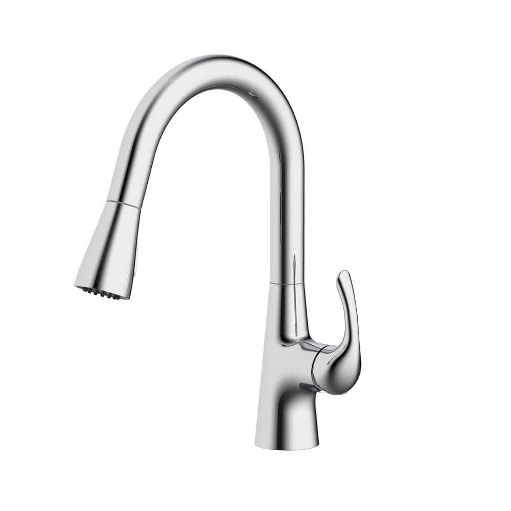 Glacier Bay Clare Single Handle Pull Down Utility Faucet in Chrome