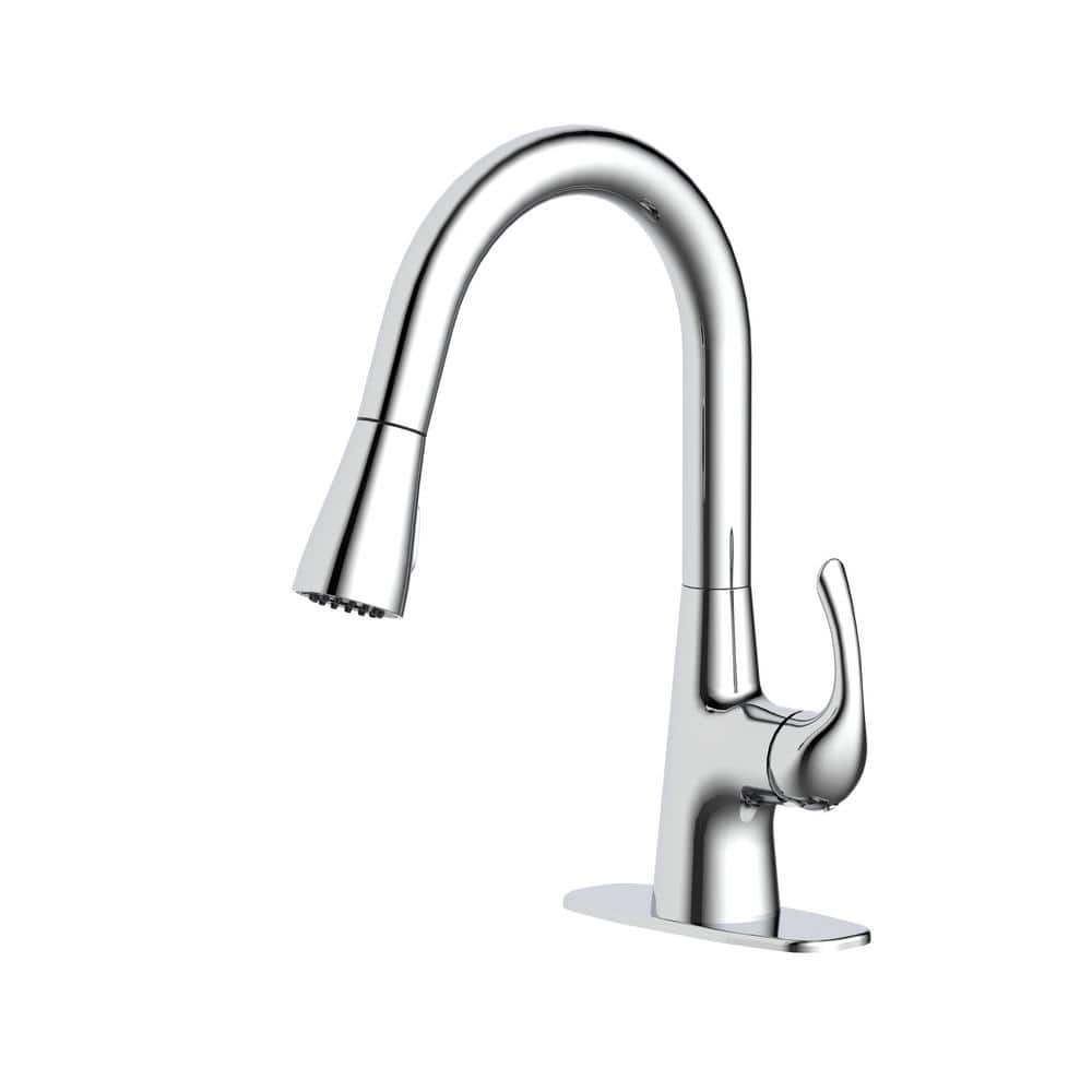 Glacier Bay Clare Single Handle Pull Down Utility Faucet in Chrome