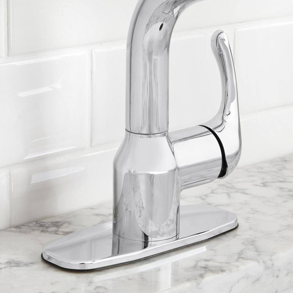 Glacier Bay Dunning Single-Handle Pull-Out Laundry Utility Faucet in Chrome