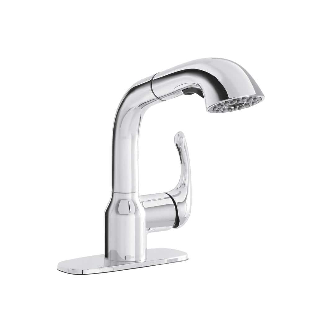 Glacier Bay Dunning Single-Handle Pull-Out Laundry Utility Faucet in Chrome