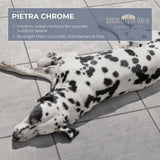 Pietra Chrome 24 in. x 48 in. x 0.75 in. Concrete-Look Porcelain Paver