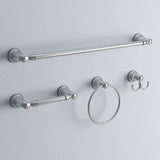 MOEN Banbury 4-Piece Bath Hardware Set with 24 in. Towel Bar, Paper Holder, Towel Ring, and Robe Hook in Chrome