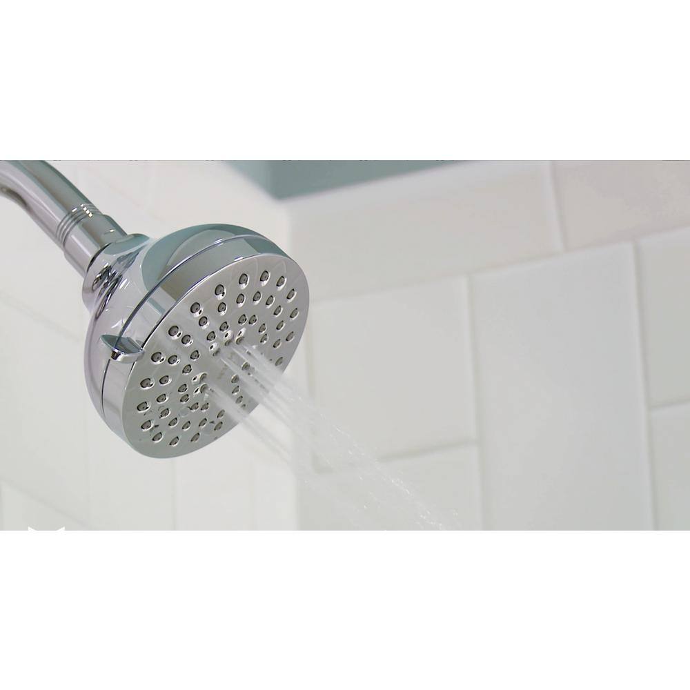 Moen Adler Single-Handle 4-Spray Tub and Shower Faucet with Shower Rod in Chrome (Valve Included)