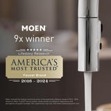 MOEN Eos 3-Spray 3.8 in. Single Wall Mount Fixed Shower Head in Chrome (1.75 GPM)