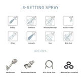 Moen HydroEnergetix 8-Spray 5 in. Wall-Mount Handheld Adjustable Shower Head, Chrome