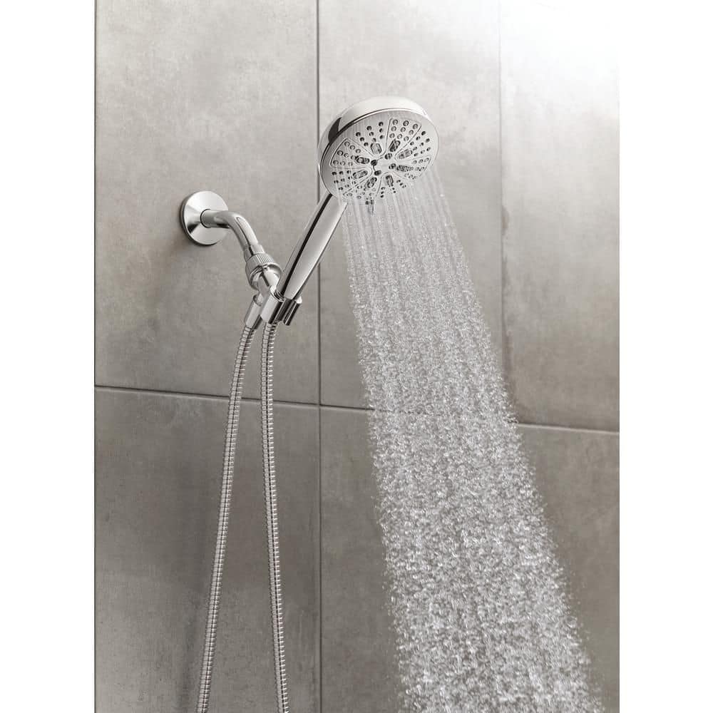 Moen HydroEnergetix 8-Spray 5 in. Wall-Mount Handheld Adjustable Shower Head, Chrome
