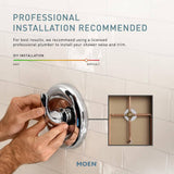 MOEN Adler Single-Handle 4-Spray Shower Faucet with Valve in Chrome (Valve Included)