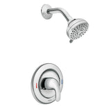 MOEN Adler Single-Handle 4-Spray Shower Faucet with Valve in Chrome (Valve Included)