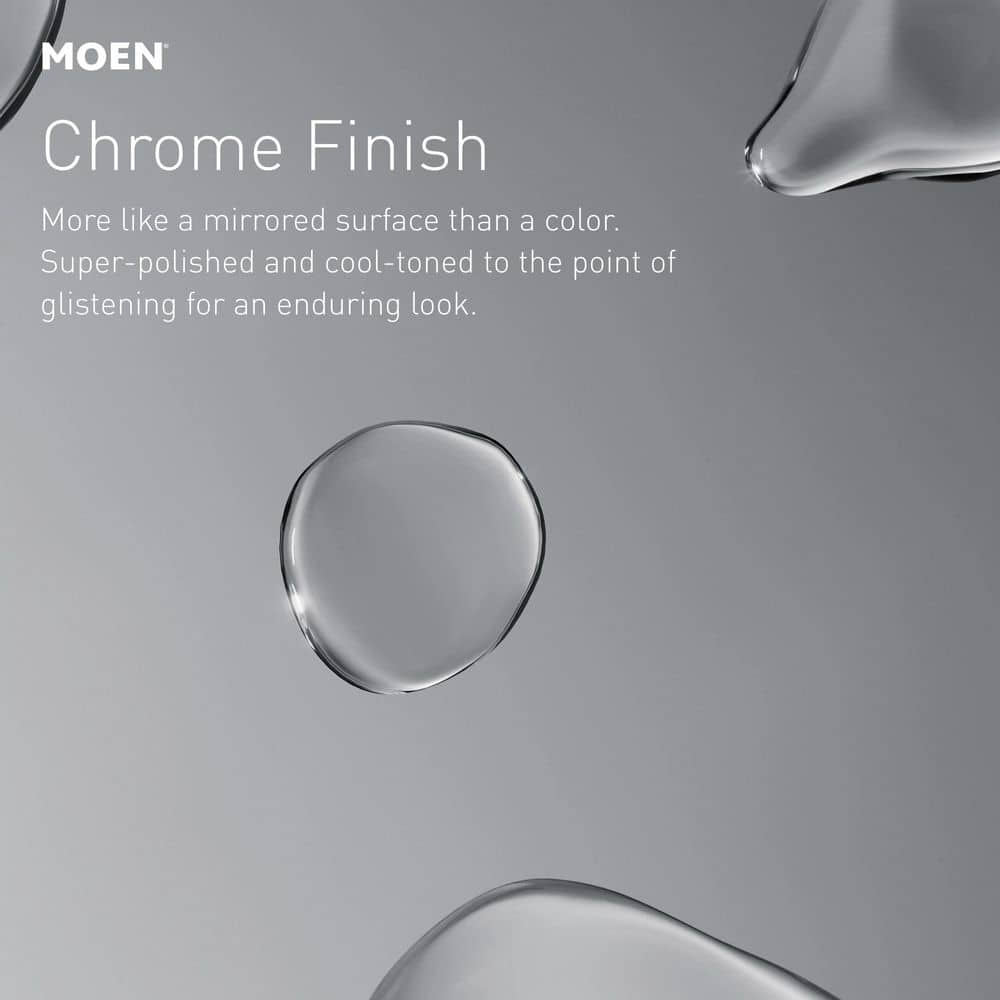 Moen Genta Single Handle Single Hole Bathroom Faucet in Polished Chrome (2-Pack)