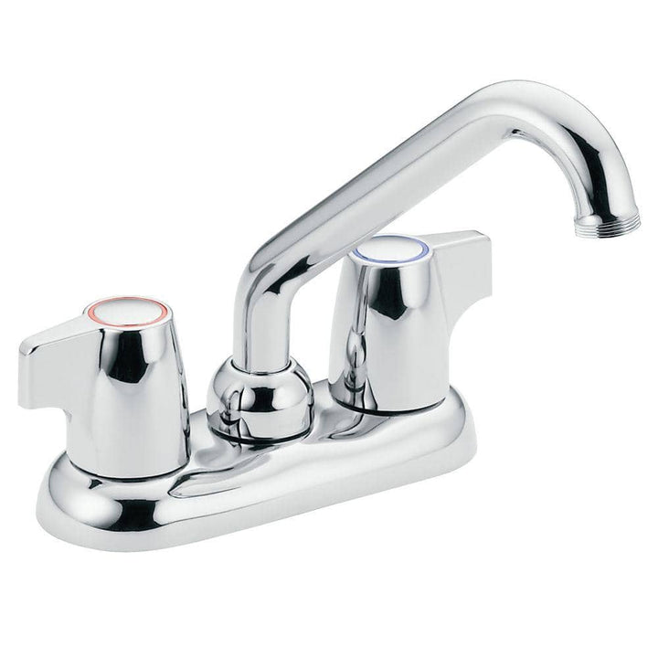 MOEN Chateau 4 in. Centerset 2-Handle Chrome Utility Faucet