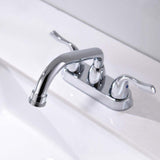 Phiestina Chrome Utility Sink Laundry Faucet with Swivel Spout