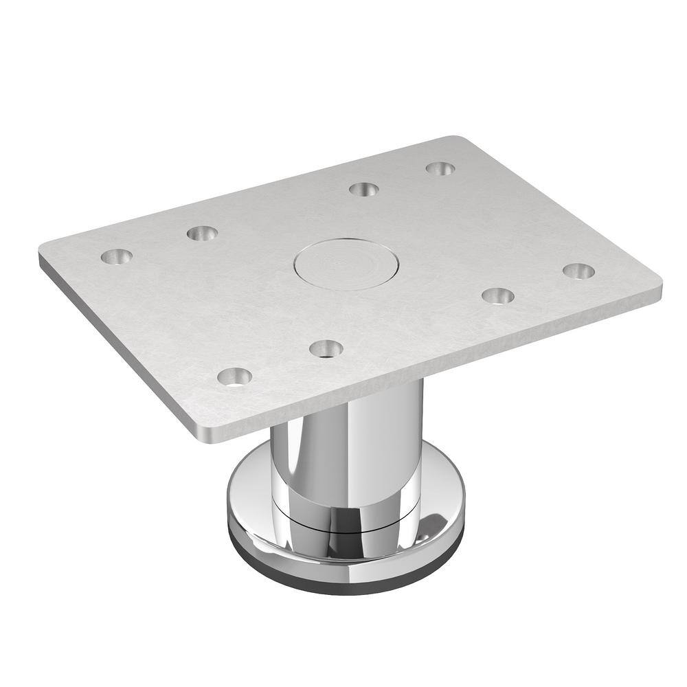 Richelieu 1-31/32 in. Chrome Round Furniture Leg with Leveling Glide