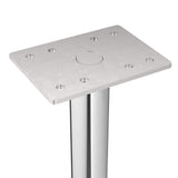 Richelieu 7-7/8 in. Chrome Round Furniture Leg with Leveling Glide, Stainless Steel 201