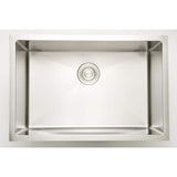 Unbranded 27 in. x 18 in. Stainless Steel Undermount Laundry Sink