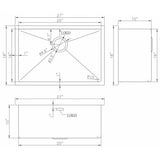 Unbranded 27 in. x 18 in. Stainless Steel Undermount Laundry Sink