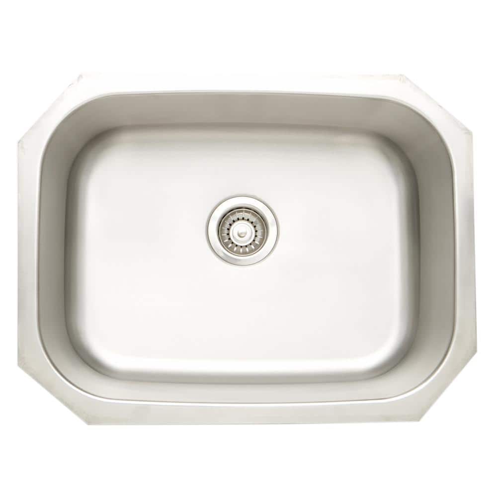 Unbranded 24.75 in. x 18.75 in. x 9 in. Stainless Steel Undermount Laundry Sink