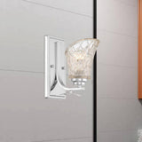 Vanity Art 1-Light Dimmable Chrome Wall Armed Sconce