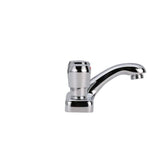 Zurn AquaSpec Metering Faucet, Deck Mount, 0.5 GPM Vandal-Resistant Pressure-Compensating Spray, Push-Button Handles, Chrome