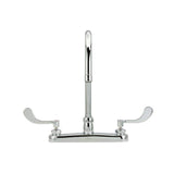 Zurn 2-Handle Kitchen Sink Utility Faucet with 8" Gooseneck in Chrome