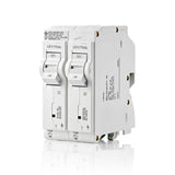 Leviton Surge Protective Device with Two 20 Amp 1-Pole Standard Thermal Magnetic Branch Circuit Breakers