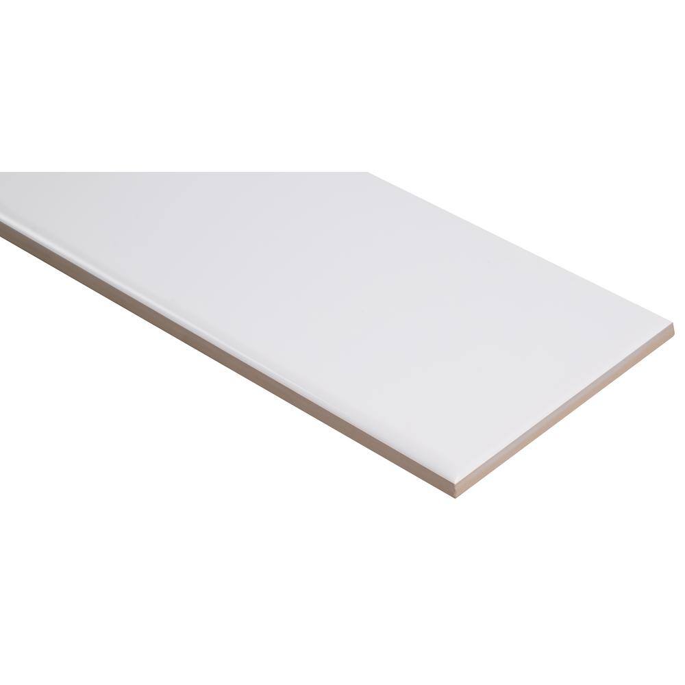 MSI City Bianco 4 in. x 12 in. Glossy Ceramic White Subway Tile (9.99 sq. ft./Case)