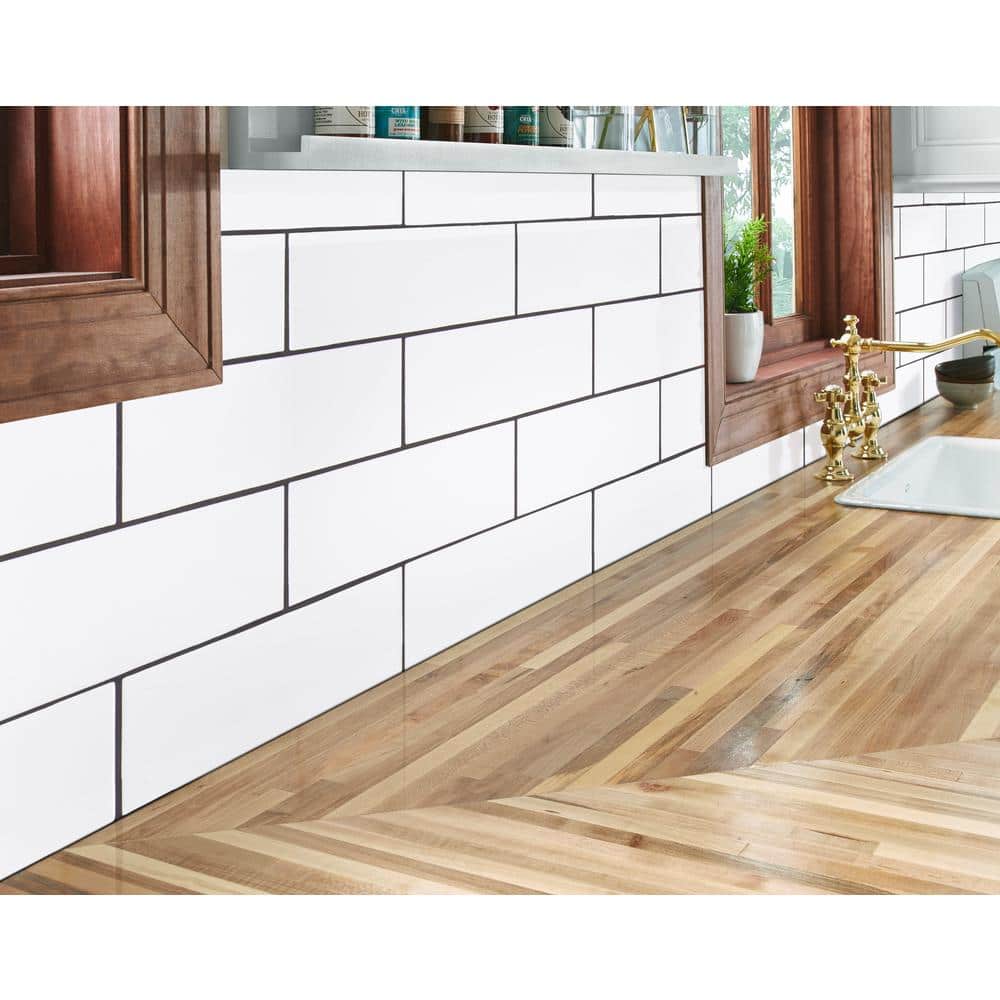 MSI City Bianco 4 in. x 12 in. Glossy Ceramic White Subway Tile (9.99 sq. ft./Case)