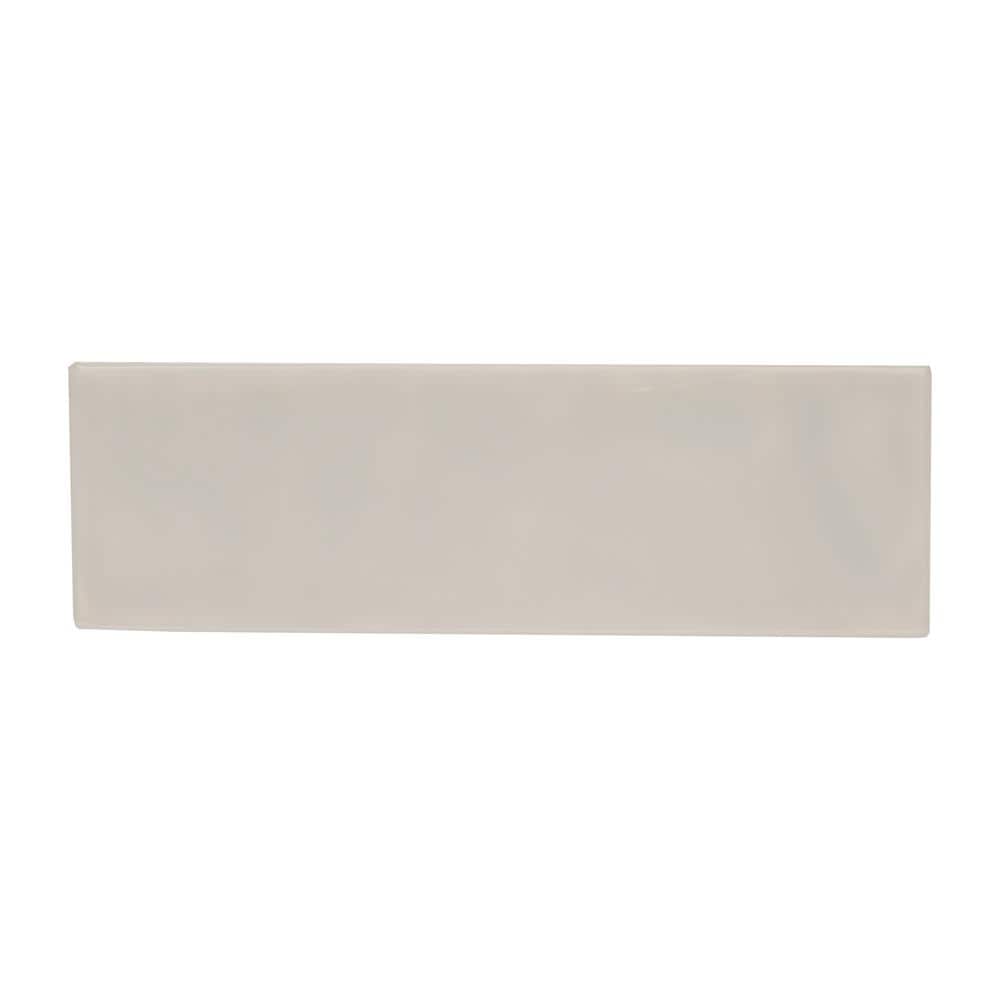 MSI City Grigio 4 in. x 12 in. Glossy Ceramic Gray Subway Tile (9.99 sq. ft./Case)
