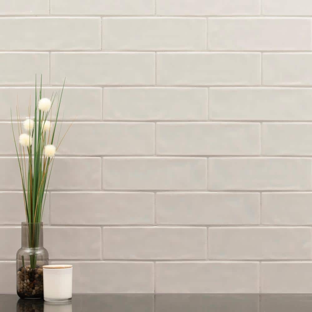 MSI City Grigio 4 in. x 12 in. Glossy Ceramic Gray Subway Tile (9.99 sq. ft./Case)