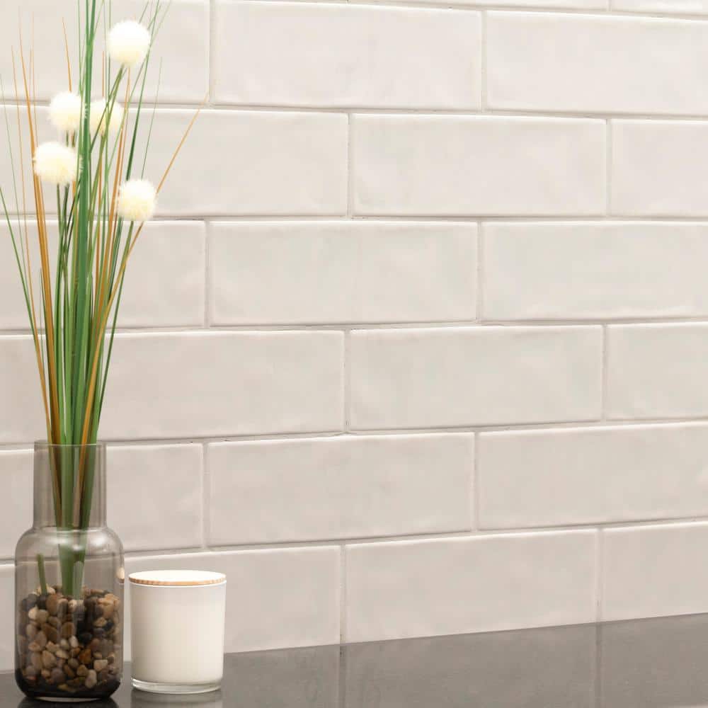 MSI City Grigio 4 in. x 12 in. Glossy Ceramic Gray Subway Tile (9.99 sq. ft./Case)