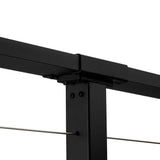 CityPost 10 ft. Black Deck Cable Railing 36 in. Face Mount