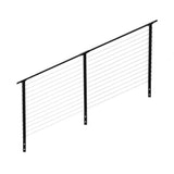 CityPost 10 ft. Stair Cable Railing, 42 in. Face Mount, Black
