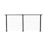 CityPost 10 ft. Deck Cable Railing, 42 in. Base Mount, Bronze