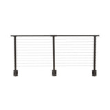 CityPost 10 ft. Deck Cable Railing, 36 in. Face Mount, Bronze