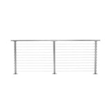 CityPost 10 ft. Deck Cable Railing, 36 in. Base Mount, Grey