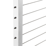 CityPost 10 ft. Deck Cable Railing, 42 in. Face Mount in White