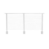 CityPost 10 ft. Deck Cable Railing, 42 in. Face Mount in White