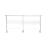 CityPost 10 ft. Deck Cable Railing, 36 in. Face Mount, White
