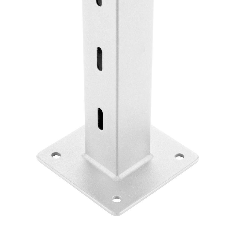 CityPost 10 ft. Stair Cable Railing, 36 in. Base Mount in White