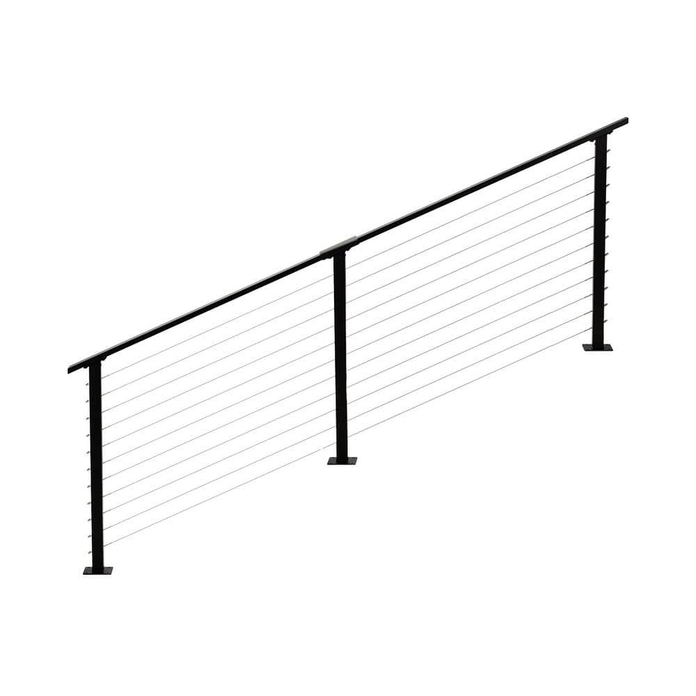 CityPost 12 ft. Stair Cable Railing, Bronze
