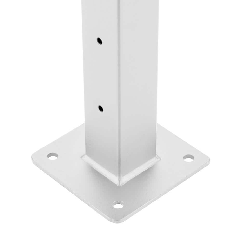 CityPost 12 ft. Deck Cable Railing, 42 in. Base Mount, White