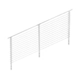 CityPost 12 ft. Stair Cable Railing, 42 in. Face Mount, White