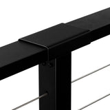CityPost 14 ft. Stair Cable Railing, 42 in. Base Mount, Black