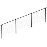 CityPost 14 ft. Stair Cable Railing, 42 in. Face Mount, Black