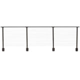 CityPost 16 ft. Deck Cable Railing, 42 in. Face Mount, Bronze