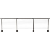 CityPost 16 ft. Deck Cable Railing, 36 in. Face Mount in Bronze