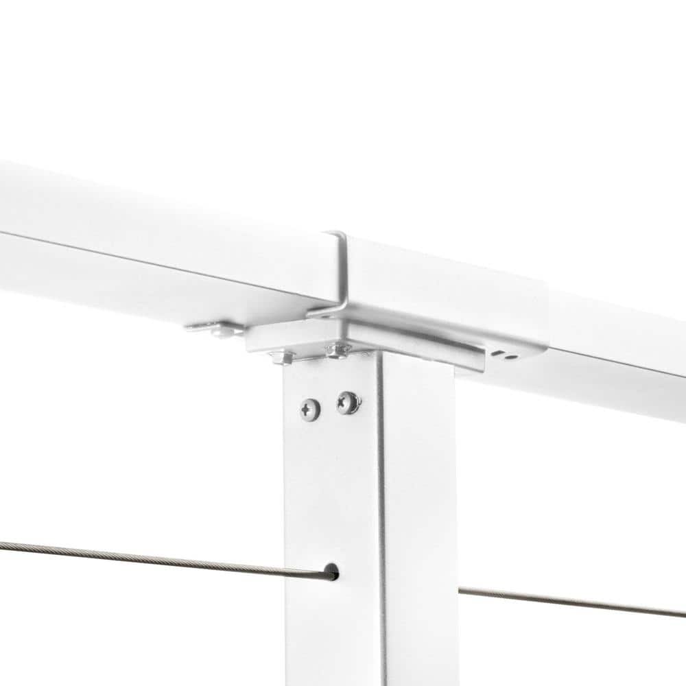 CityPost 16 ft. Deck Cable Railing, White