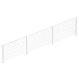 CityPost 16 ft. Stair Cable Railing, White