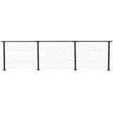 CityPost 18 ft. Deck Cable Railing, 42 in. Base Mount, Bronze